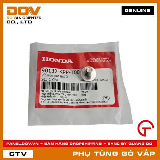 VÍT NÓN CỤT 6X10 MÃ PHỤ TÙNG 90132KPPT00 — 90132KPPT00