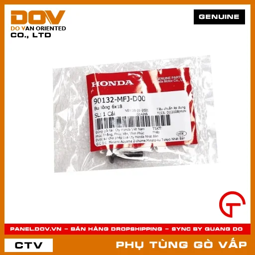 BU LÔNG 6X18 MÃ PHỤ TÙNG 90132MFJD00 — 90132MFJD00