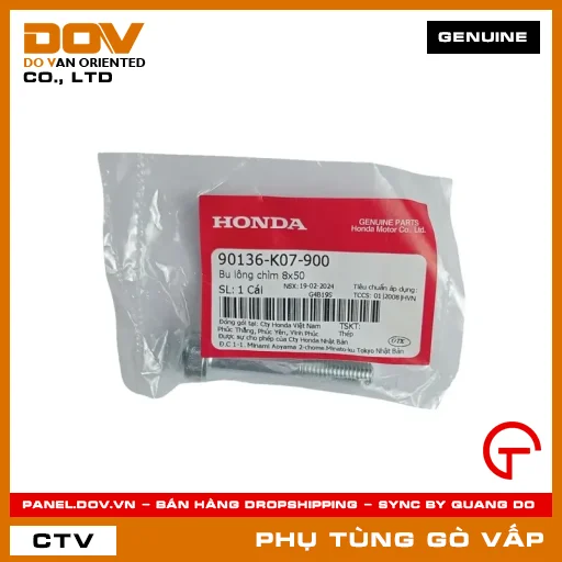BU LÔNG CHÌM 8X50 MÃ PHỤ TÙNG 90136K07900 — 90136K07900