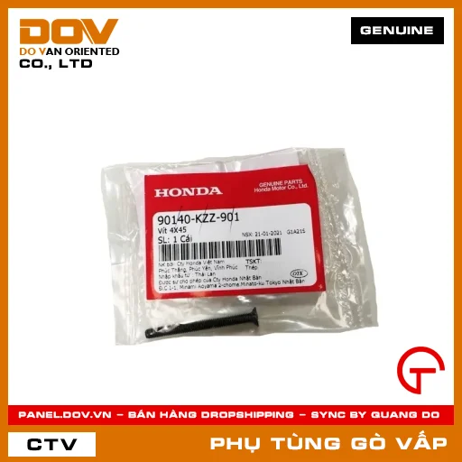 VÍT 4X45 MÃ PHỤ TÙNG 90140KZZ901 — 90140KZZ901