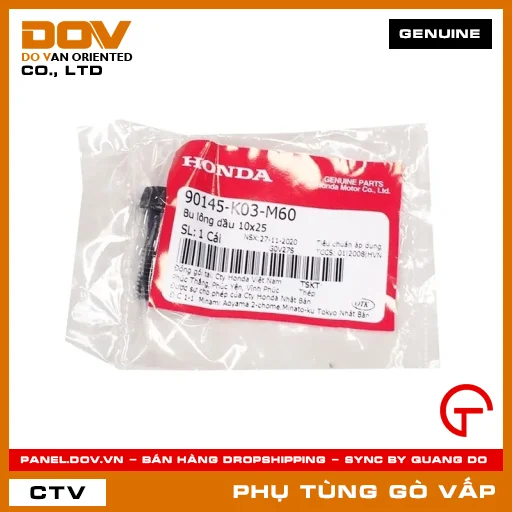 BU LÔNG DẦU 10X25 MÃ PHỤ TÙNG 90145K03M60 — 90145K03M60