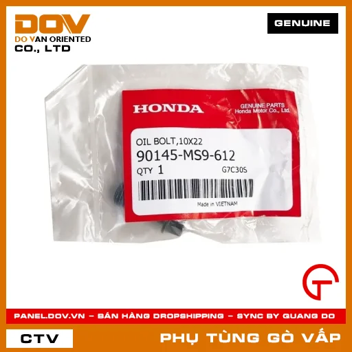 CHỐT DẦU 10X22 MÃ PHỤ TÙNG 90145MS9612 — 90145MS9612