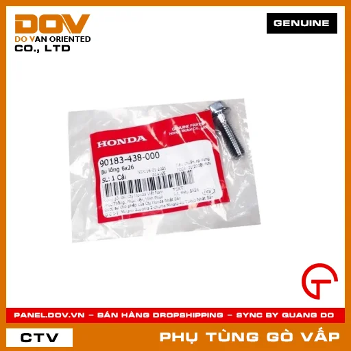 BU LÔNG 6X26 MÃ PHỤ TÙNG 90183438000 — 90183438000