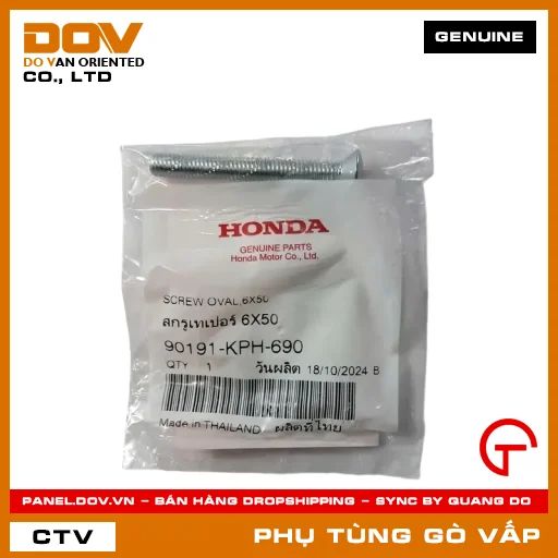VÍT BẮT ĐẦU TAY LÁI MÃ PHỤ TÙNG 90191KPH690 — 90191KPH690