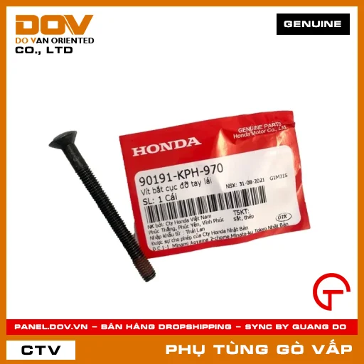 VÍT BẮT CỤC ĐỠ TAY LÁI MÃ PHỤ TÙNG 90191KPH970 — 90191KPH970