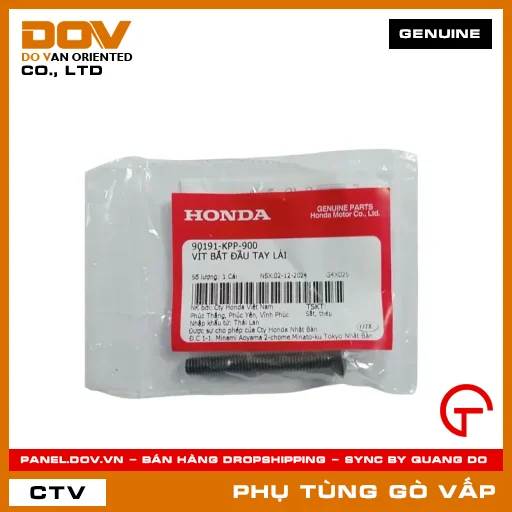 VÍT BẮT ĐẦU TAY LÁI MÃ PHỤ TÙNG 90191KPP900 — 90191KPP900