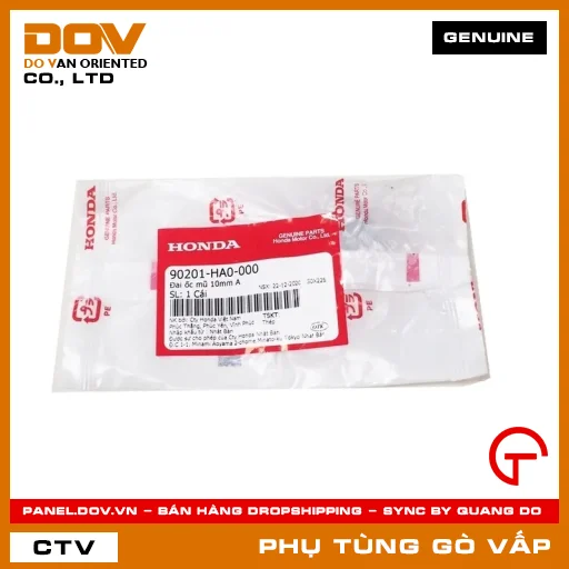 ĐAI ỐC MŨ 10MM A MÃ PHỤ TÙNG 90201HA0000 — 90201HA0000