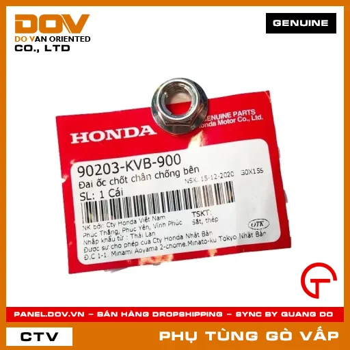 ĐAI ỐC CHỐT CHÂN CHỐNG BÊN MÃ PHỤ TÙNG 90203KVB900 — 90203KVB900