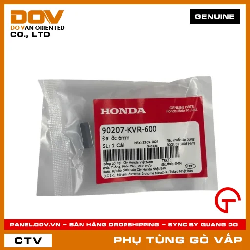 ĐAI ỐC 6MM MÃ PHỤ TÙNG 90207KVR600 — 90207KVR600