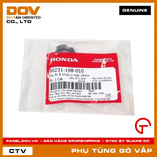 ĐAI ỐC B KHOÁ LY HỢP 14MM MÃ PHỤ TÙNG 90231198010 — 90231198010