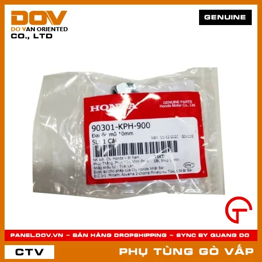 ÐAI ỐC MŨ 10MM MÃ PHỤ TÙNG 90301KPH900 — 90301KPH900
