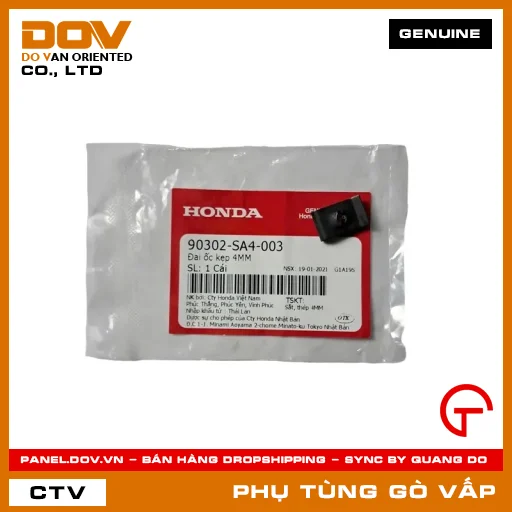 ĐAI ỐC KẸP 4MM MÃ PHỤ TÙNG 90302SA4003 — 90302SA4003