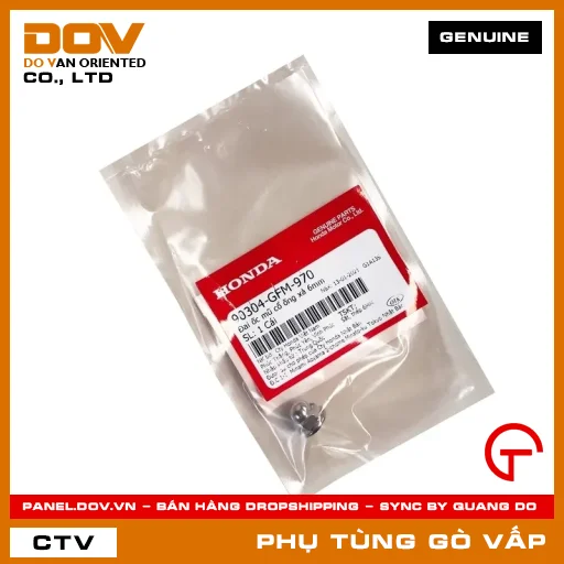 ĐAI ỐC MŨ CỔ ỐNG XẢ 6MM MÃ PHỤ TÙNG 90304GFM970 — 90304GFM970