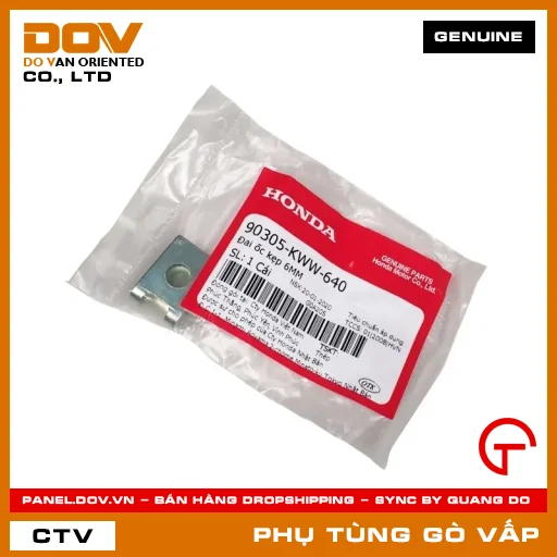 ĐAI ỐC KẸP 6MM MÃ PHỤ TÙNG 90305KWW640 — 90305KWW640