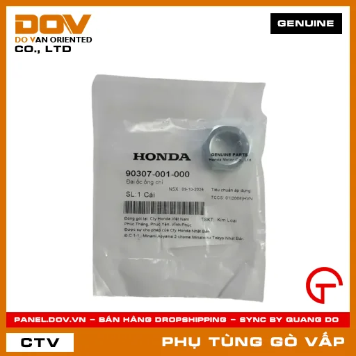 ĐAI ỐC ỐNG CHỈ MÃ PHỤ TÙNG 90307001000 — 90307001000