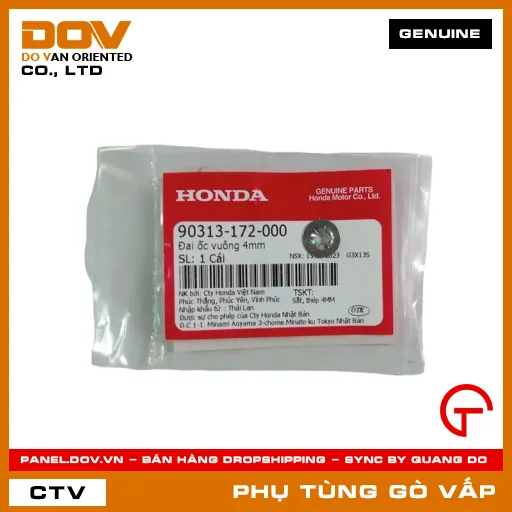ĐAI ỐC VUÔNG 4MM MÃ PHỤ TÙNG 90313172000 — 90313172000