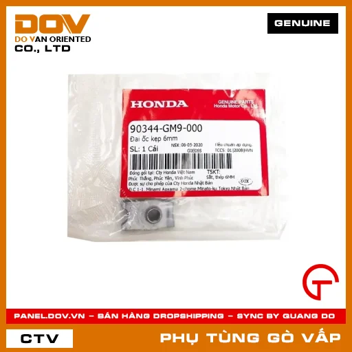 ĐAI ỐC KẸP 6MM MÃ PHỤ TÙNG 90344GM9000 — 90344GM9000