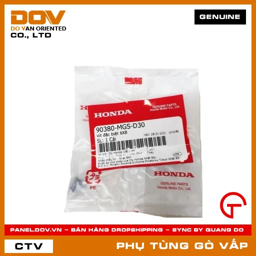 VÍT ĐẶC BIỆT 6X8 MÃ PHỤ TÙNG 90380MGSD30 — 90380MGSD30