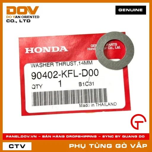 ĐỆM THEN HOA CHẶN 14MM MÃ PHỤ TÙNG 90402KFLD00 — 90402KFLD00