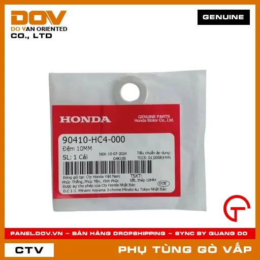 ĐỆM 10MM MÃ PHỤ TÙNG 90410HC4000 — 90410HC4000