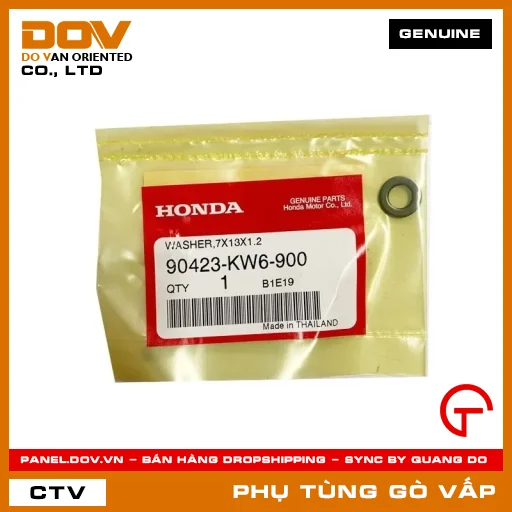 VÒNG ĐỆM 7X13X1.2 MÃ PHỤ TÙNG 90423KW6900 — 90423KW6900
