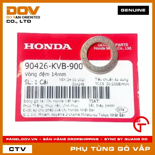 VÒNG ĐỆM 14MM MÃ PHỤ TÙNG 90426KVB900 — 90426KVB900