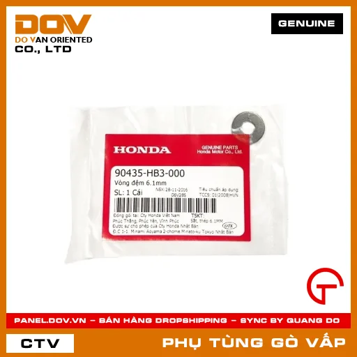 VÒNG ĐỆM 6.1MM MÃ PHỤ TÙNG 90435HB3000 — 90435HB3000