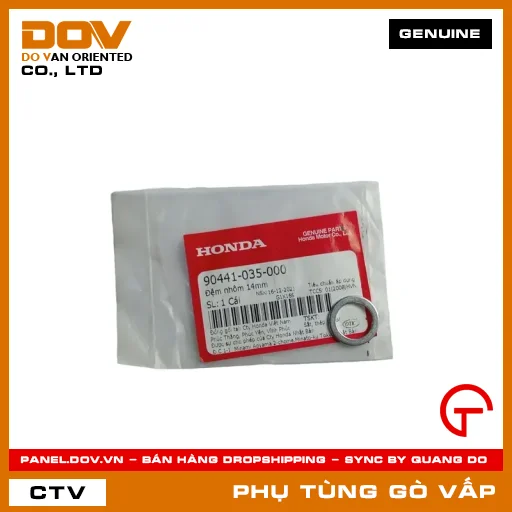 ĐỆM NHÔM 14MM MÃ PHỤ TÙNG 90441035000 — 90441035000