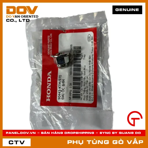 ĐAI ỐC 8MM MÃ PHỤ TÙNG 90443KTM970 — 90443KTM970