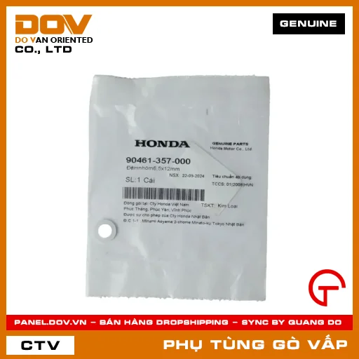 ĐỆM NHÔM 6,5X12MM MÃ PHỤ TÙNG 90461357000 — 90461357000