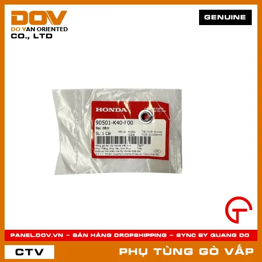 BẠC ĐỆM MÃ PHỤ TÙNG 90501K40F00 — 90501K40F00