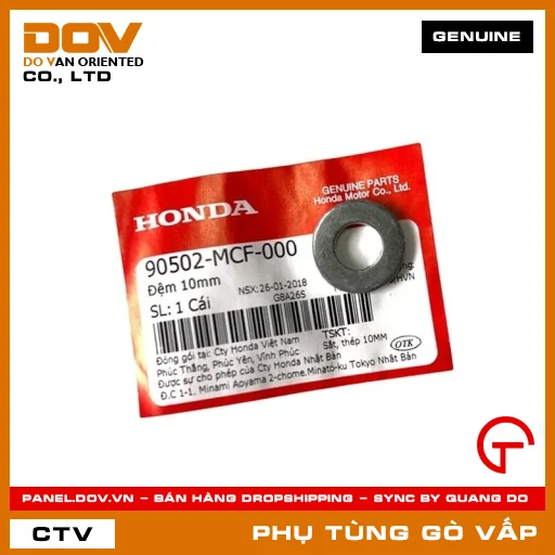 ĐỆM 10MM MÃ PHỤ TÙNG 90502MCF000 — 90502MCF000