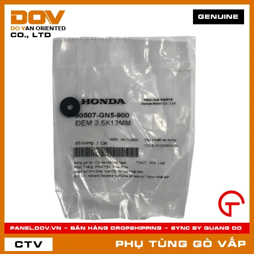 ĐỆM 3,5X13MM MÃ PHỤ TÙNG 90507GN5900 — 90507GN5900