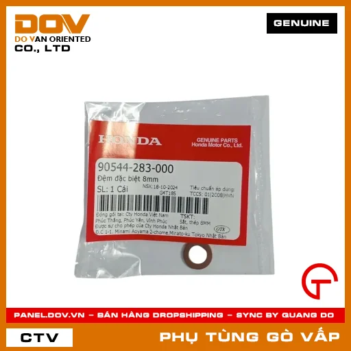 ĐỆM ĐẶC BIỆT 8MM MÃ PHỤ TÙNG 90544283000 — 90544283000