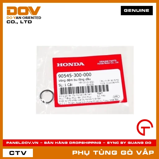 VÒNG ĐỆM BU LÔNG DẦU MÃ PHỤ TÙNG 90545300000 — 90545300000