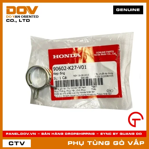 KẸP ỐNG MÃ PHỤ TÙNG 90602K27V01 — 90602K27V01