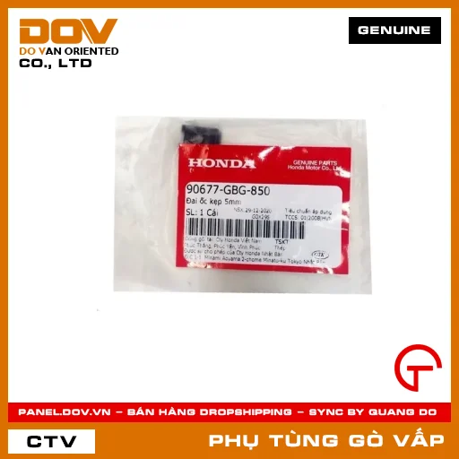 ĐAI ỐC KẸP 5MM MÃ PHỤ TÙNG 90677GBG850 — 90677GBG850