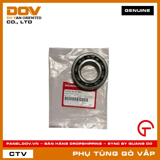 VÒNG BI 6207 MÃ PHỤ TÙNG 91002KCW851 — 91002KCW851