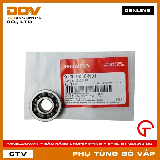VÒNG BI 12X32X10 MÃ PHỤ TÙNG 91003K56N01 — 91003K56N01