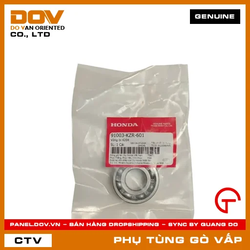 VÒNG BI 6204 MÃ PHỤ TÙNG 91003KZR601 — 91003KZR601