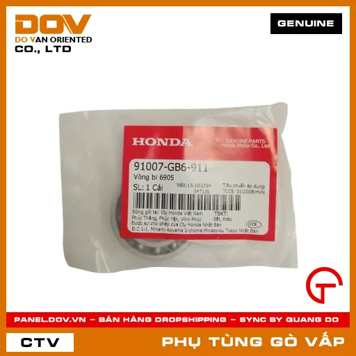 VÒNG BI 6905 MÃ PHỤ TÙNG 91007GB6911 — 91007GB6911