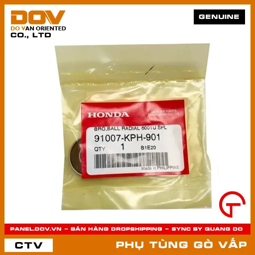 VÒNG BI TRỤC CƠ 6001U MÃ PHỤ TÙNG 91007KPH901 — 91007KPH901