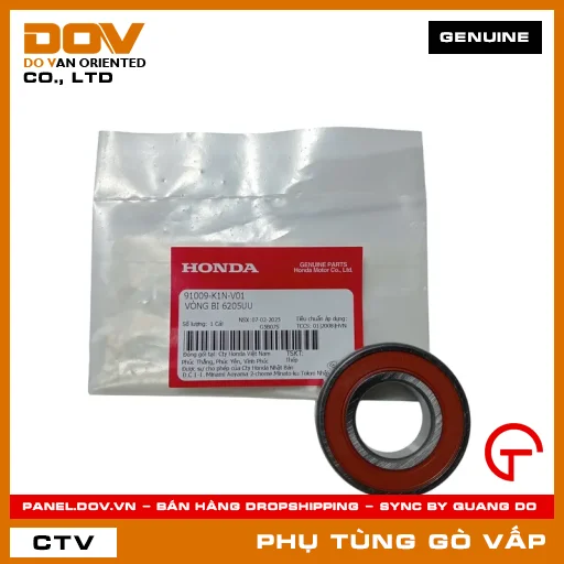 VÒNG BI 6205UU MÃ PHỤ TÙNG 91009K1NV01 — 91009K1NV01