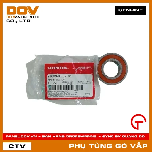 VÒNG BI 60/22UU MÃ PHỤ TÙNG 91009K50T01 — 91009K50T01