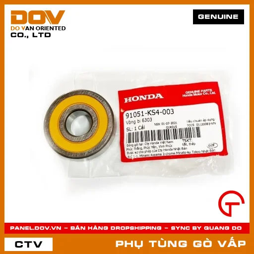 VÒNG BI 6303 MÃ PHỤ TÙNG 91051KS4003 — 91051KS4003