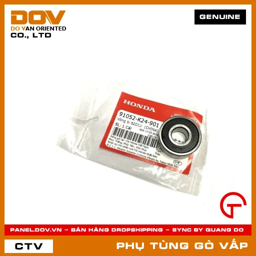 VÒNG BI 6201U (1MẶT CHẮN BỤI) MÃ PHỤ TÙNG 91052K24901 — 91052K24901