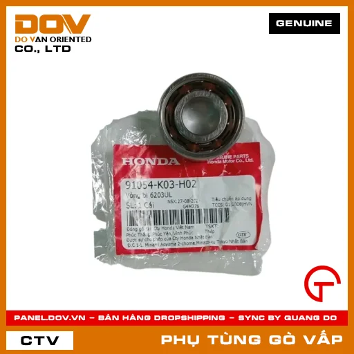 VÒNG BI 6203UL MÃ PHỤ TÙNG 91054K03H02 — 91054K03H02