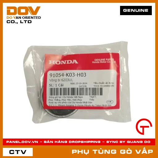 VÒNG BI 6203UL MÃ PHỤ TÙNG 91054K03H03 — 91054K03H03