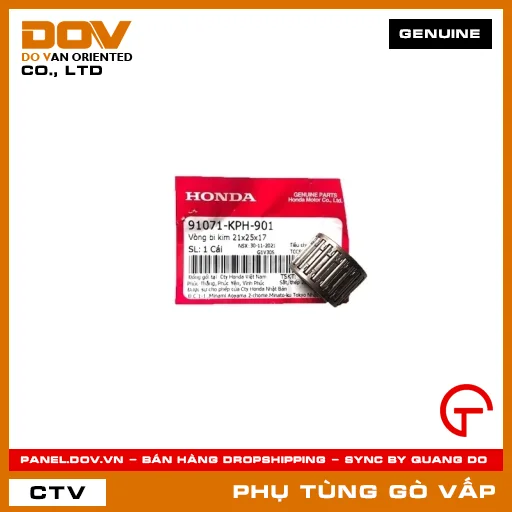 VÒNG BI KIM 21X25X17 MÃ PHỤ TÙNG 91071KPH901 — 91071KPH901