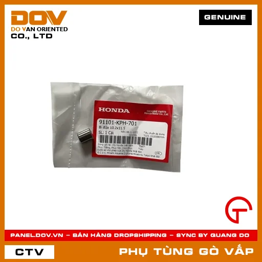 BI ĐŨA 10.2X11.5 MÃ PHỤ TÙNG 91101KPH701 — 91101KPH701